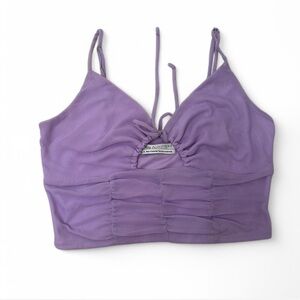 Urban Outfitters Purple Ruched Crop Top